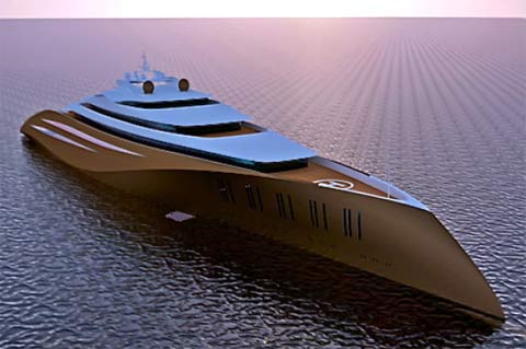 Bản vẽ phối cảnh chiếc Project 1000 Ảnh: Emocean