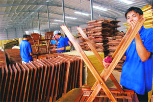 Xuất khẩu đồ gỗ của Việt Nam đặt mục tiêu đạt 3 tỷ đô la năm nay